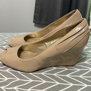 Nude Wedge Heels
